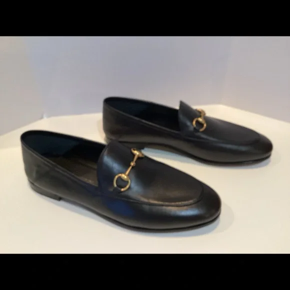 GUCCI BRIXTON LEATHER HORSEBIT LOAFERS WITH BOX - Picture 2 of 13